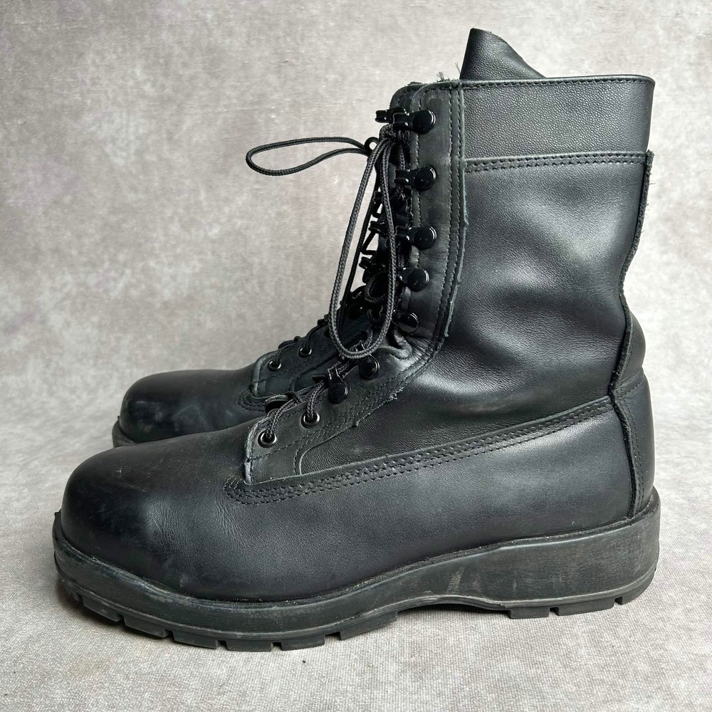 Belleville 360ST Mens 11 M Black Leather Steel Toe Military Combat Boots Vibram